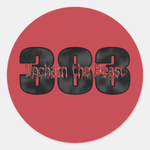 beastly 383 stroker motor red classic round sticker