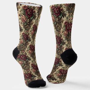 Beastly Bouquet – Gothic Victorian Tapestry Socks