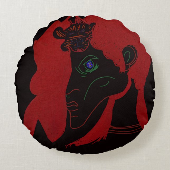 Beastmaster Queen  Round Cushion (Front)