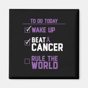 Beat Cancer Rule the World  Magnet