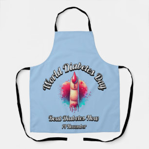 Beat Diabetes Now. World Diabetes Day. Apron