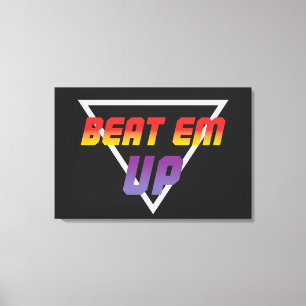 Beat Em Up Retro Gaming Canvas Print