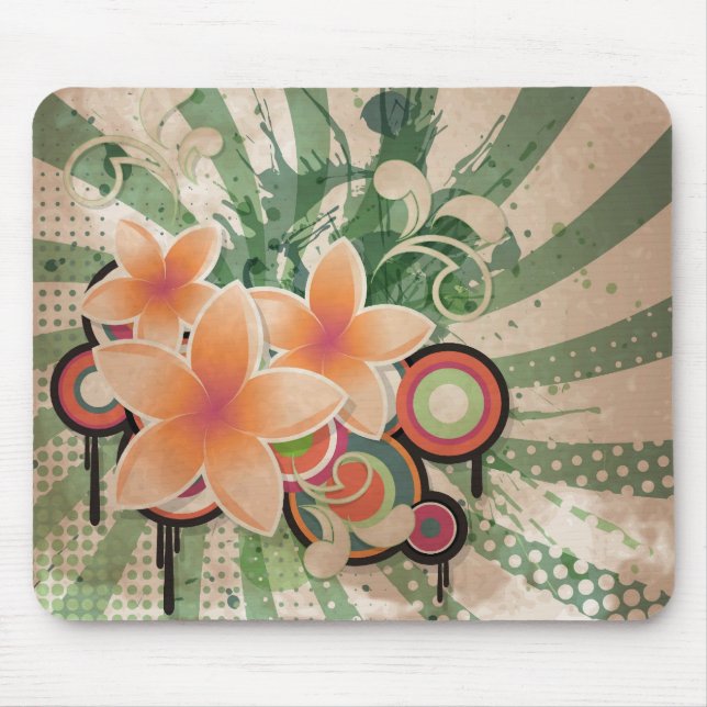 Beat Flowers Mouse Mat (Front)