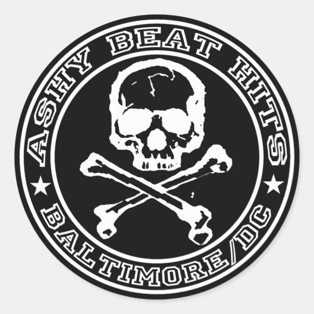 Beat Hits SKULL Sticker (Front)