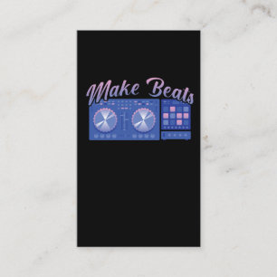 Beat Maker DJ Music Producer Disco Audio Producing Business Card