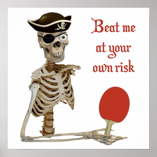 Beat Me Pirate Ping Pong Poster (Front)