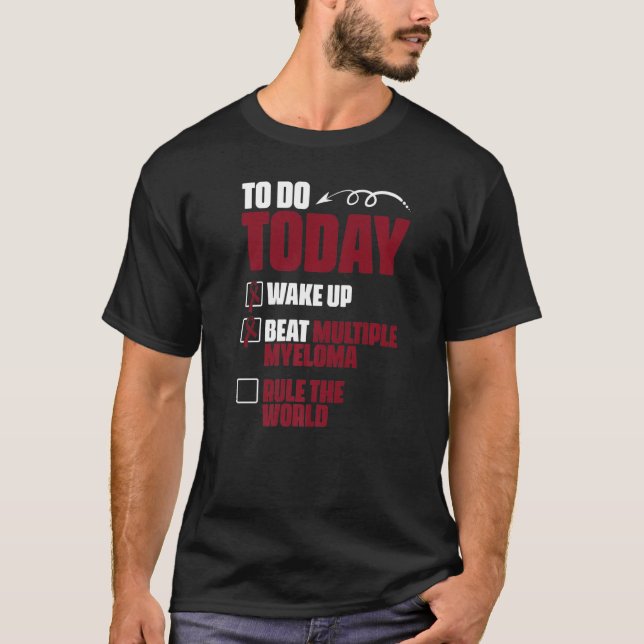 Beat Multiple Myeloma Support Multiple Myeloma Sur T-Shirt (Front)