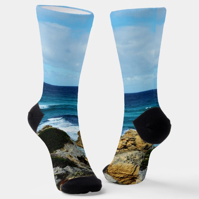 Beat Of The Ocean, Crew Socks (Angled)