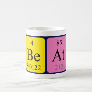 Beat periodic table name mug