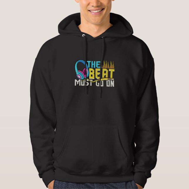 Beat Producer Music Producer Car Stereo Sound Tech Hoodie (Front)