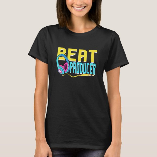 Beat Producer Music Producer Car Stereo Sound Tech T-Shirt (Front)