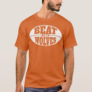 Beat the Wolves Vintage  Grunge Gameday T-Shirt