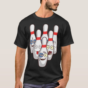 Beat Up Bowling Pins Cute Duckpins Playing Tee G