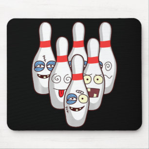 Beat Up Bowling Pins Cute Duckpins Playing Tee G Mouse Mat