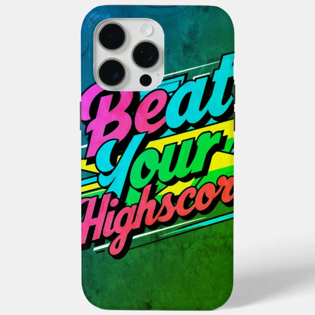 Beat Your High score Case-Mate iPhone Case (Back)