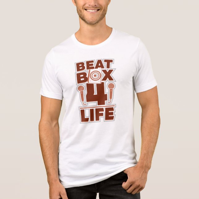 Beatbox 4 Life Music and Rhythm Novelty Tri-Blend Shirt (Front)