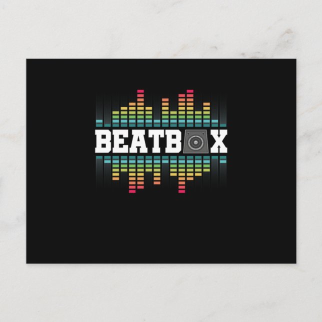 Beatbox Hiphop Sound Beatboxer Rap Music DJ Gift Postcard (Front)