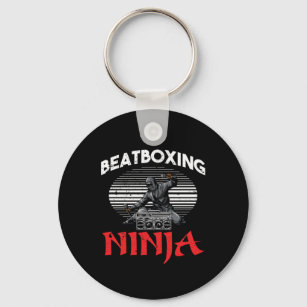 Beatboxing Ninja Beatboxer Rap Hiphop Music DJ Gif Key Ring