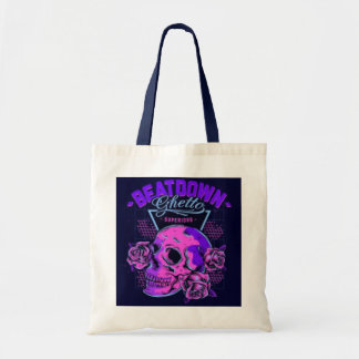 "Beatdown Ghetto Superior Skull Tote" Tote Bag