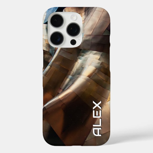 Beaten Copper Texture – Organic Abstract Metallic  Case-Mate iPhone Case (Back)