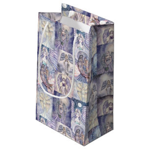 Beatiful Angels Collage Fantasy Art Small Gift Bag