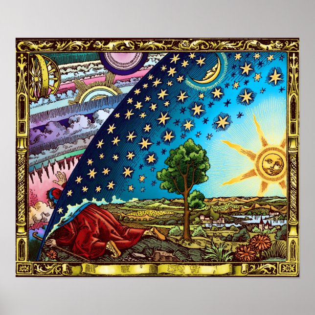 Beatiful Flammarion Dome Art Poster (Front)