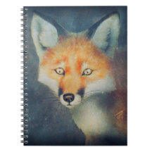 Beatiful Fox Art spiral bound