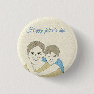 Beatiful Happy Father's day   3 Cm Round Badge