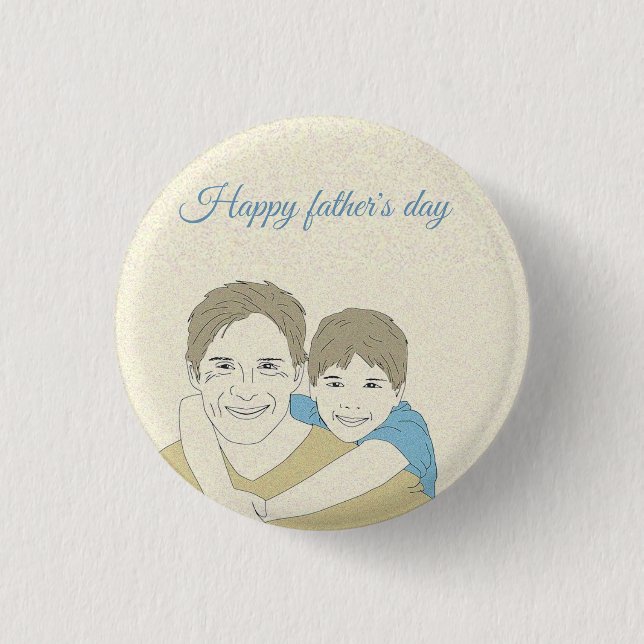 Beatiful Happy Father's day   3 Cm Round Badge (Front)