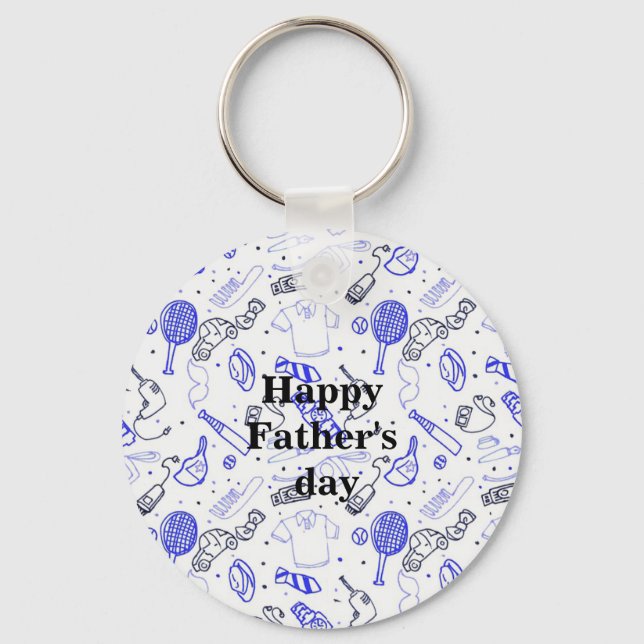 Beatiful Happy Father's day  Key Ring (Front)