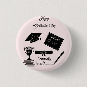 Beatiful Happy Graduations day 3 Cm Round Badge