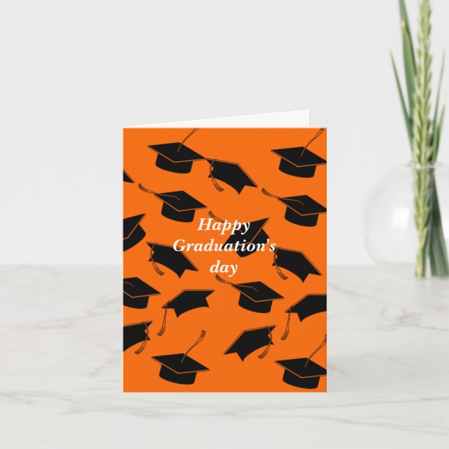 Beatiful Happy Graduations day  Announcement (Front)