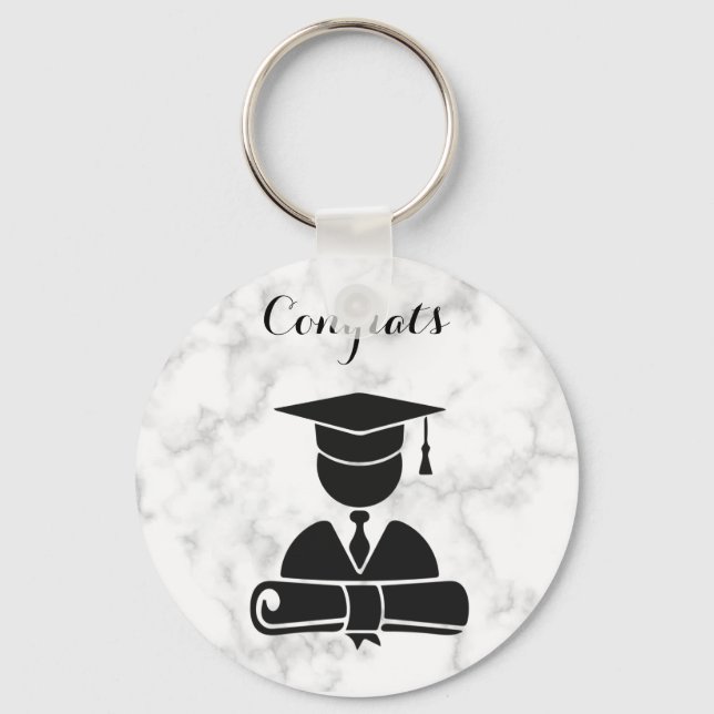 Beatiful Happy Graduation's day Key Ring (Front)