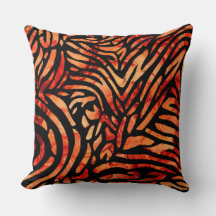 Beatiful Redish Zibra Strapes Cushion