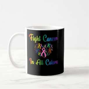 Beating Cancer, Fighting Cancer Colours, Cancer Aw Coffee Mug