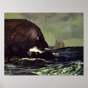 Beating Out to Sea by George Bellows (1913) Poster