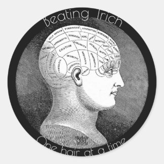 Beating Trich- Trichotillomania Awareness Classic Round Sticker