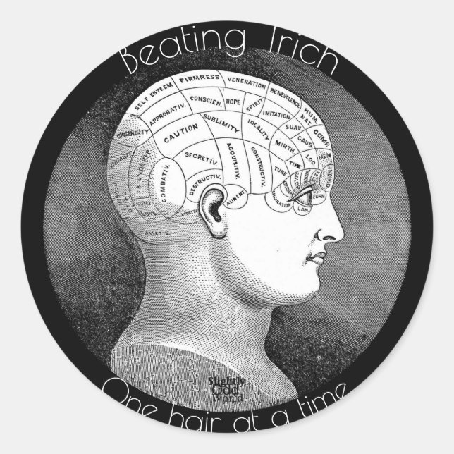 Beating Trich- Trichotillomania Awareness Classic Round Sticker (Front)