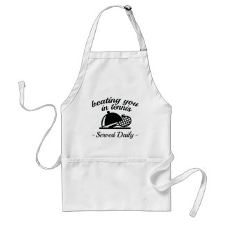 Beating You In Tennis Standard Apron