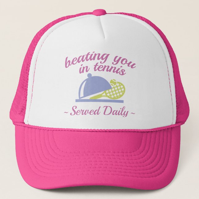 Beating You In Tennis Trucker Hat (Front)