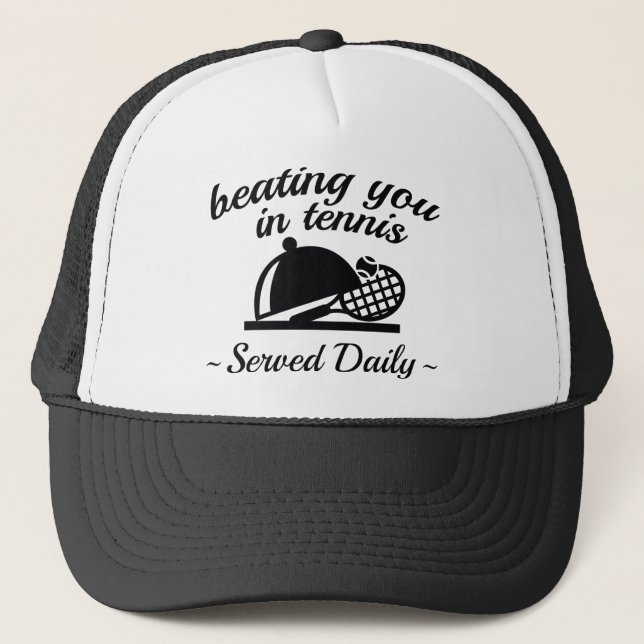 Beating You In Tennis Trucker Hat (Front)