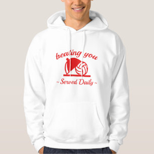 Beating You In Volleyball Hoodie