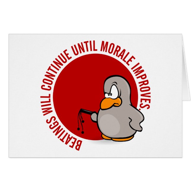 Beatings will continue until morale improves (Front Horizontal)
