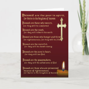 Beatitudes art card