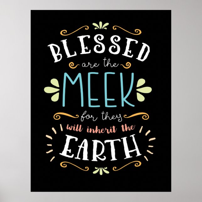 Beatitudes, Blessed are the Meek Poster (Front)