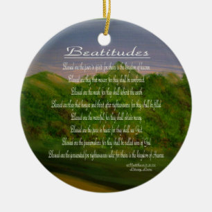 Beatitudes Ceramic Tree Decoration