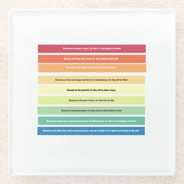 Beatitudes Coaster (Front)
