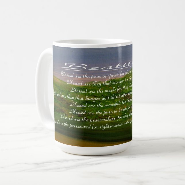 Beatitudes Coffee Mug (Front Left)