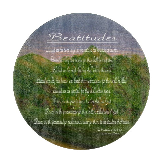Beatitudes Cutting Board (Front)