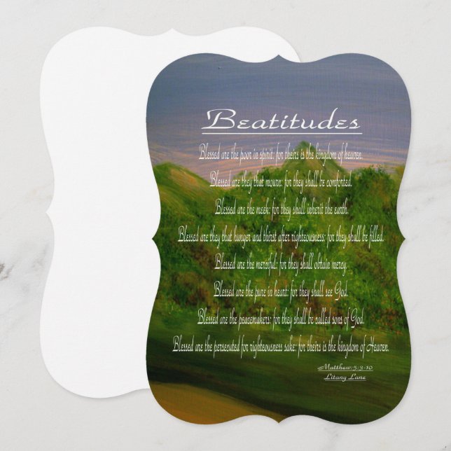 Beatitudes Holiday Card (Front/Back)